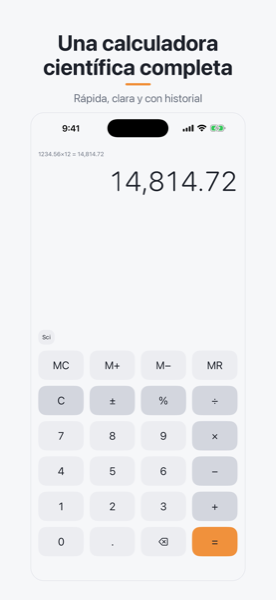 Calcula's scientific calculator